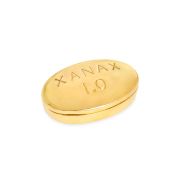 XANAX BRASS PILL BOX