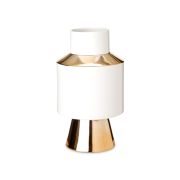 Vase Object White and Gold S